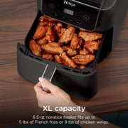 Ninja Air Fryer Pro XL 6.5-Qt, 4-in-1, Air Crisp Technology, Nonstick Crisper Plate, AF180 Black