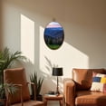 thumbnail image 5 of Canvas Wall Art Scenic Blue Ridge Parkway Appalachians Smoky Mountains Spring Modern Oval Framed Canvas Prints Vintage Wall Hanging Decor for Home Decorations 8.6"x11.4", 5 of 7