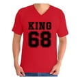 thumbnail image 1 of Awkward Styles Men's Martin Luther King Graphic V-neck T-shirt Tops King 1968 Shirt, 1 of 4