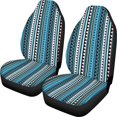 thumbnail image 1 of Navajo Africa Tribal Geometry Car Seat Covers, Soft Front Seat Interior Decora Protector Cover Case Full Coverage Set of 2 Universal Fits for Cars, Trucks, SUV, Van, 1 of 7