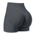 thumbnail image 5 of Ovticza Women Workout Impact Shorts 3.6"/ 4.5"/ 6" Scrunch Butt Lifting Gym Seamless Booty Biker Shorts Dark Gray M, 5 of 5