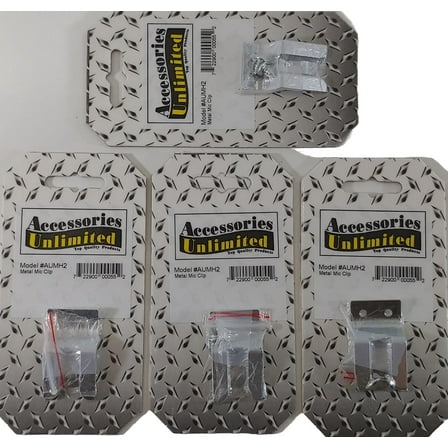 4 Lot Accessories Unlimited AUMH2 Screw on 3 Finger CB Radio Microphone Holders