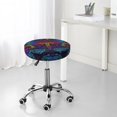 thumbnail image 7 of Pofeuu Indian Mandalas Dragonfly Print Round Bar Stool Covers - Super Soft and Washable Elastic Stool Cushion Slipcover Easy Clean Velvet-14 inch, 7 of 7
