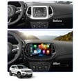 thumbnail image 4 of RoverOne 4+64GB Car Stereo CarPlay GPS Navigation Bluetooth for Jeep Compass 2 MP 2016-2018 Android Touch Screen Player, 4 of 8