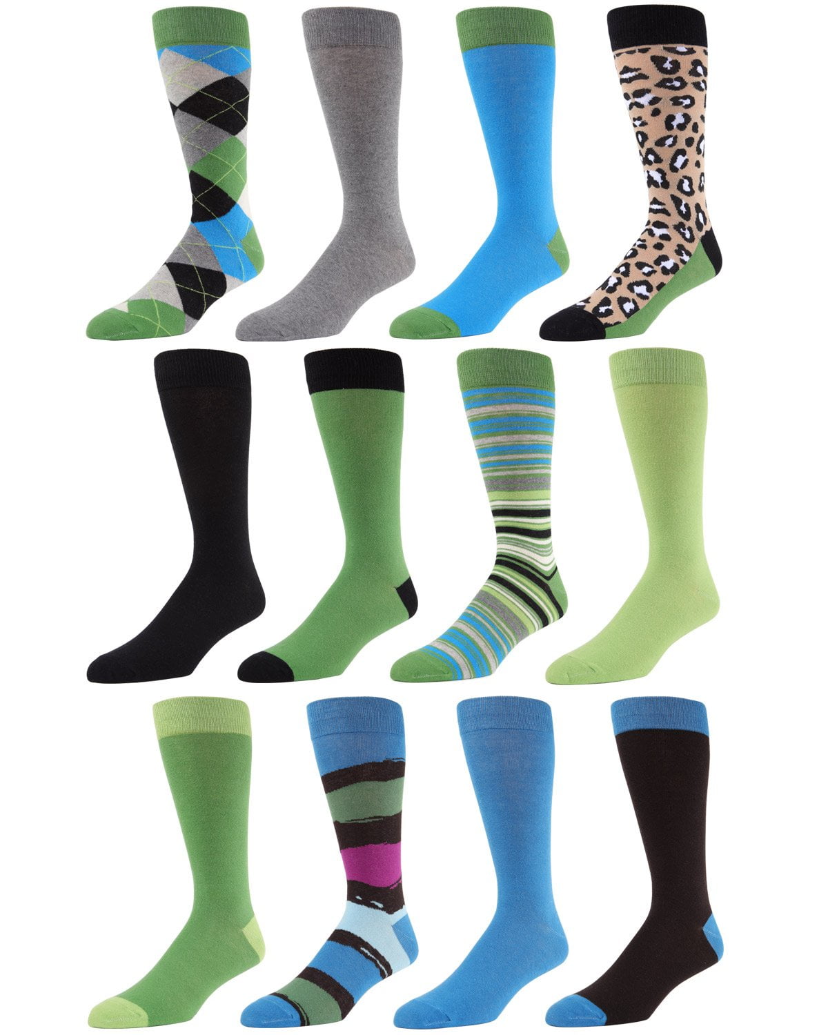 12 Pairs Womens Cotton Socks Design Summer Sock Stripe Argyle Spot Assorted Pack