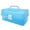 Blue, variant on BOKYAN 3 Layers Portable Plastic Craft Storage Box Transparent Handheld Multipurpose Organizer Case for Art Craft and Cosmetic, 13.1 inches / 33.3 cm, Blue