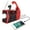 Red, variant on LNKOO 2021 Upgraded Emergency Solar Hand Crank Radio, Hand Crank AM/FM/NOAA Weather Radio with Flashlight, Reading Lamp, 2000mAh Power Bank,USB Cell Phone Charger and SOS Alarm