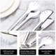 thumbnail image 3 of 6 pinzas para servir de acero inoxidable, pinzas para servir comida de 9 pulgadas, pinzas para servir aperitivos, pinzas para bufé, tenedor, para servir, cocinar, ensaladas,, 3 of 5