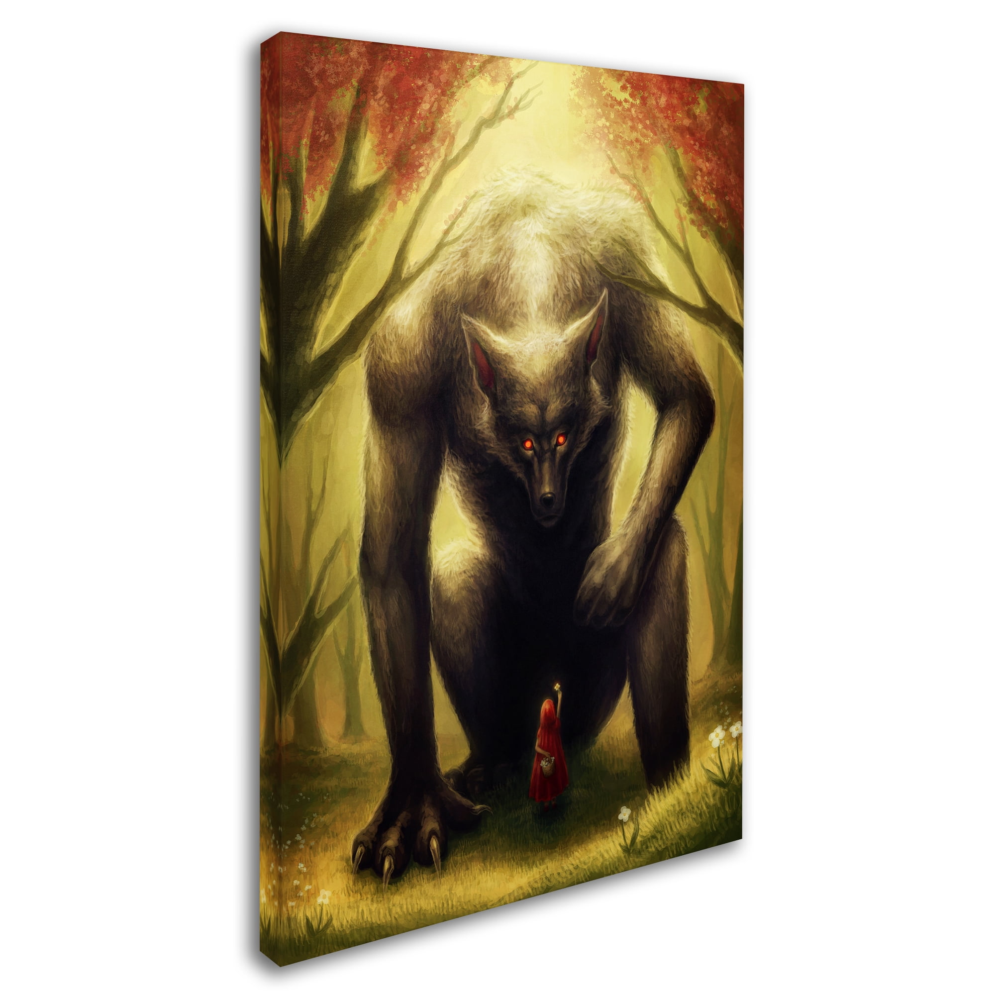Trademark Fine Art 'Little Red Riding Hood' Canvas Art by JoJoesArt