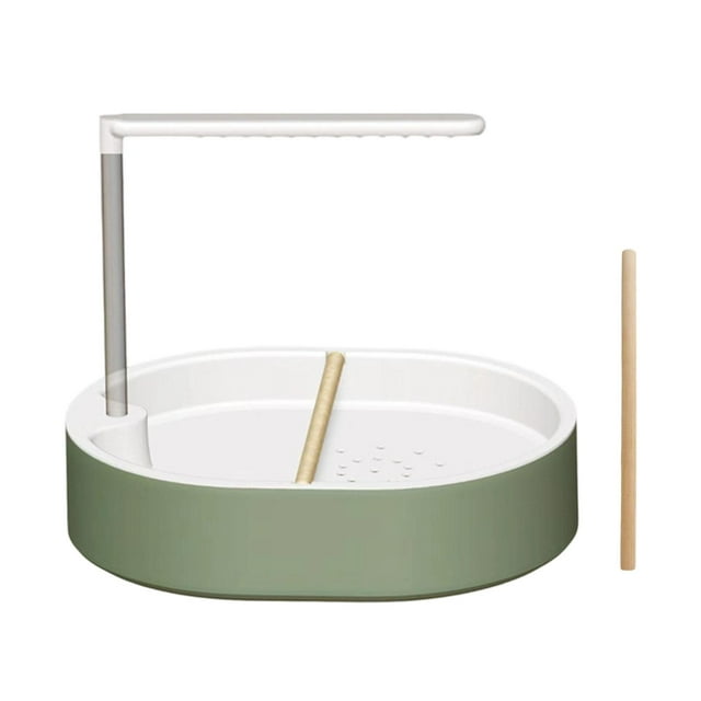 Almencla Automatic Bird Bath, Automatic Bird Shower, Versatile, Easy to Install, with USB Connection. Ideal for Medium-sized Parrots And African Grey Parrots. white