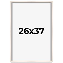 26x37 Frame White Wheat Solid Wood Picture Frame | Moulding Width 0.75 Inches | Interior Depth 0.5
