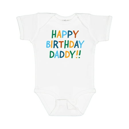 

Inktastic Happy Birthday Daddy!! Gift Baby Boy or Baby Girl Bodysuit