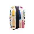 thumbnail image 4 of 6.5x2.5x4 In Printed Makeup Bag Organizer with 5 Compartments Travel Toiletry Pouch Bag Crayon Painting, 4 of 6