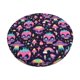 thumbnail image 1 of Balery cartoon Skull rainbow space Fundas de asiento para taburete de bar redondo de tela de terciopelo ajustables que protegen de arañazos y manchas para sillas de 14 a 17 pulgadas.-13 inch, 1 of 7