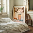 thumbnail image 3 of Can I Have this With Oat Milk? - India Illustration Humor Coffee Quote Modern Art Pop Art Kitchen Decor Fruit Unframed Wall Art Print 22 x 28 inches, 3 of 13