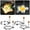 A1454 Fufafayo under $5, variant on Fufafayo under $5 Egg Ring, Egg Rings, Stainless Steel Pancake Molds for Frying, Heart Star Round Shapes, Non Stick Cooking Tool, Wooden Handle, Perfect for Breakfast, DIY Food Shapes