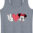 thumbnail image 3 of Mickey & Friends - Peace Love Mickey - Women's Racerback Tank Top, 3 of 5