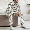 thumbnail image 7 of Cauagu Cow Print Men's Long-Sleeve Pajama Set,Soft Button-Front 2Pjs for Men Long Sleeve Men’s Sleepwear-X-Large, 7 of 7