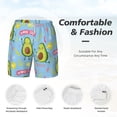 thumbnail image 4 of Kdxio Avocado Work Out Print Men'S Swim Trunks With Compression Liner 7 Inch Inseam Quick Dry Swim Shorts, 4 of 7