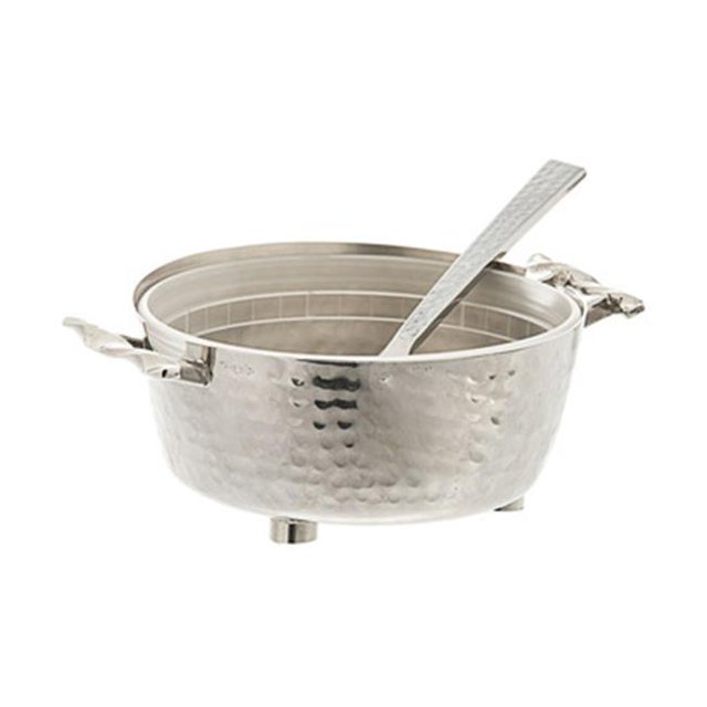 Classic Touch MTSC73N Bol de Trempette avec Poignées Torsadées&44; Nickel