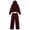 Wine, variant on Women Leopard Print 2‑Piece Outfit Pullover Hooded Sweatshirt Wide Leg Pants Matching Loungewear Pant Set Casual Tracksuit S‑XXXL