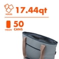 thumbnail image 3 of Ozark Trail 17.44 qt 50-Can Soft-Sided Cooler Tote, Gray, 3 of 13