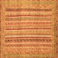 thumbnail image 1 of Ahgly Company Indoor Square Abstract Orange Modern Area Rugs, 8' Square, 1 of 4