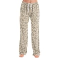 thumbnail image 4 of Women Leopard Print Pajama Pants Elastic Waist Lounge Pants Comfy Lightweight Soft Sleepwear Drawstring Casual, 4 of 5