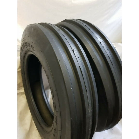 (2 -Tires w/Tube) ROAD CREW KNK35 5.50-16, 5.50X16 6 Ply 3 Rib Tractor Tires