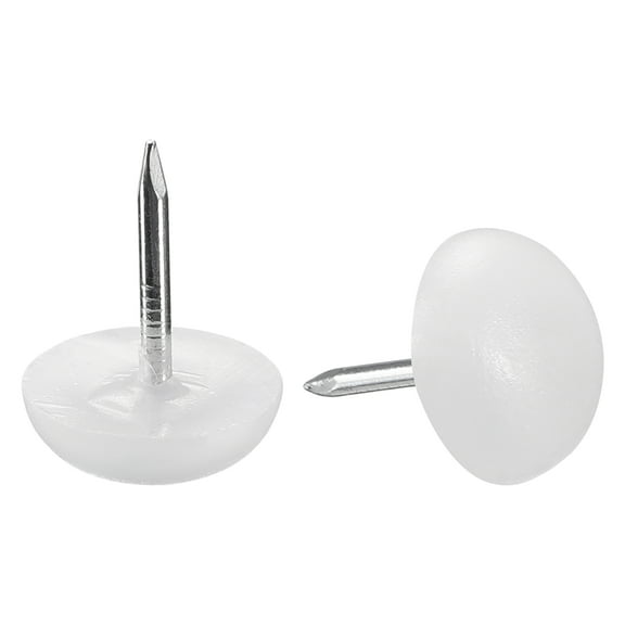 Furniture Feet Nail Chair Table Leg Protector Pad 14mm Dia Plastic 40pcs