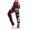 Red #76, variant on WULMLEO Women Soft Halloween Gothic Loungewear Jogger Pants, Skull Rose Floral Print, Adjustable Drawstring Elastic Waist Cuffed Ankle Casual Sleep Pajama Trousers Multicolor M