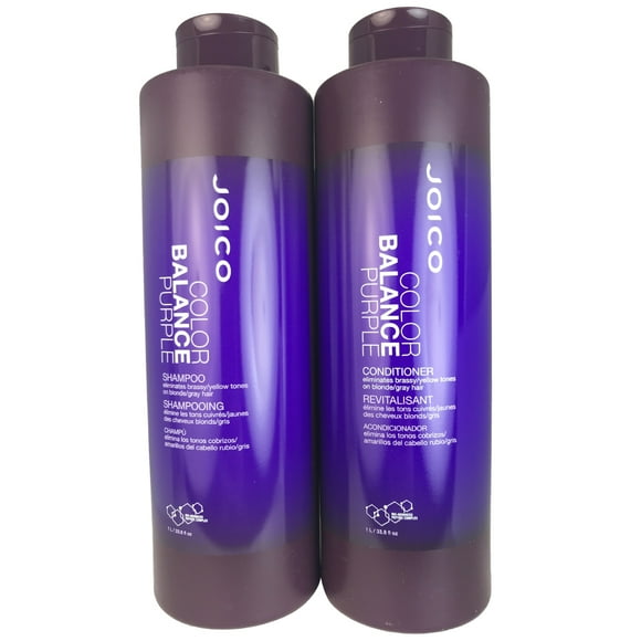 Joico Color Balance Purple Shampoo and Conditioner Duo 33.8 Oz Ea