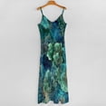 thumbnail image 5 of Abstract Oceanic Coral Pattern Sleeveless Dress Loose Women's Dress Dresses Luxury Evening Dresses, 5 of 9