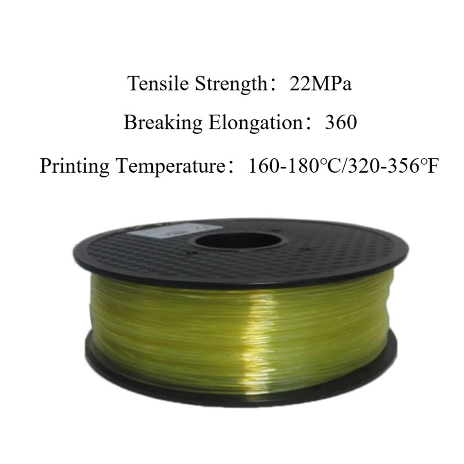 Water Soluble Supported Filament, 1.75mm 0.5KG PVA Compatible with Most 3D Printer & Pen, Removable Bobbin, Easy to Peel Off