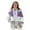 Purple, variant on CPNG Girls Fuzzy Fleece Jacket Plus Size Faux Fur Coats Oversized Thick Color Block Zip Up Coats Patchwork Fluffy Sherpa Hoodie Zip up Casual Cardigan Warm Winter Outerwear