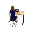 thumbnail image 3 of WOBBLE STOOL AIR rolling ergonomic balance ball office chair alternative exercise active stool wheels modern sit stand-up standing desk accessories adjustable height black, 3 of 9
