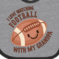 thumbnail image 4 of Inktastic I Love Watching Football with My Grandpa Boys or Girls Baby Bib, 4 of 4