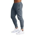 thumbnail image 2 of Men's Sweatpants Casual Thin Joggers Pants Outdoor Fitness Running Long Pants Solid Elastic Waist Sports Trousers, 2 of 4