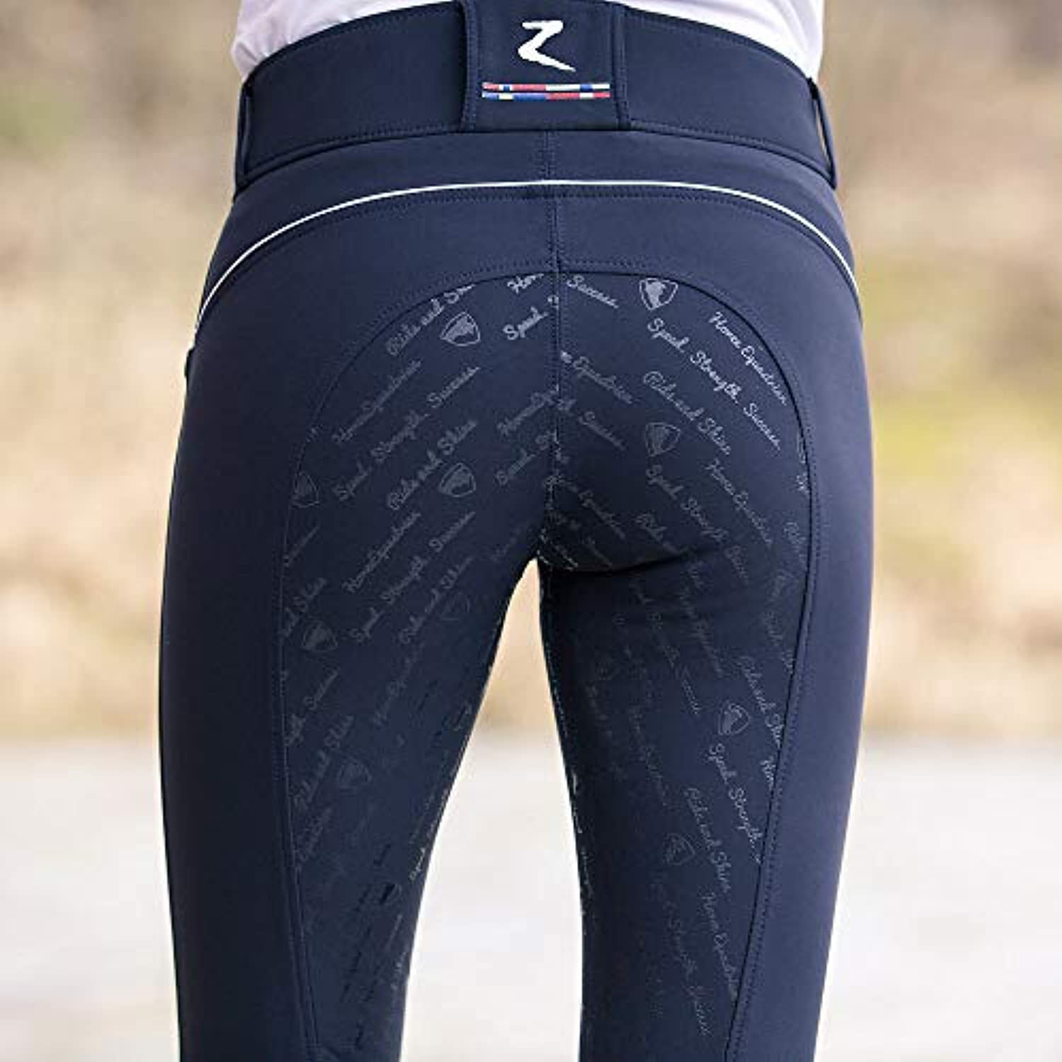 HORZE Nordic Performance Sporty Silicone Grip Full Seat Equestrian Horseback Riding Pants Breeches 