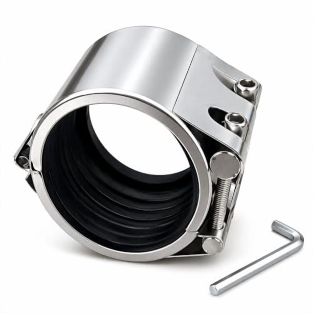 Abrazadera de reparación de tubería AYCWJZM de acero inoxidable 33-36 mm