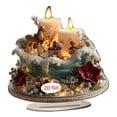 thumbnail image 4 of Adorno navideño bidimensional de la peste, ideal para regalar o como manualidad coleccionable para la mesa de la oficina. 197 cm de ancho, 4 of 9