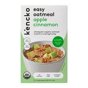 Kencko Apple Cinnamon Organic Easy Instant Oatmeal, 1.52 oz, 6 Pack