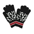 thumbnail image 3 of Empire Cove Women's Winter Set Knit Leopard Striped Beanie and Touch Screen Gloves Gift Set, 3 of 3