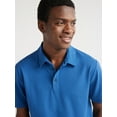 thumbnail image 7 of Free Assembly Men's Banker Stripe Polo Shirt with Short Sleeves, Sizes S-XXXL, 7 of 7