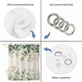 thumbnail image 5 of Eucalyptus Waterproof Fabric Shower Curtain,Rustic Chic Greenery Plant Round Weeping Leaf Waterproof Fabric Shower Curtain for Bathroom Curtains Bathtubs Shower Curtains with 12 Hooks Standard 60x72, 5 of 8