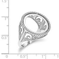 thumbnail image 3 of 14k White Gold 1/10AE Polished Coin Ring - Size 7, 3 of 3