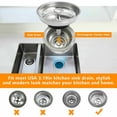 thumbnail image 3 of Costyle 2 Pack Kitchen Sink Strainer Stopper Anti-Clogging Stainless Steel Drain Basket, 3 of 5