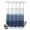 Blue, variant on No Hook Shower Curtain, Black Grey Ombre Shower Curtains for Bathroom with See Through Top Window, Modern Abstract Art Texture Waterproof & Washable Bath Curtain 60"x72"