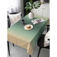 thumbnail image 6 of Green Yellow Ombre Table Cloth, Waterproof Tablecloth for Rectangle Tables, Farmhouse Modern Gradient Art Reusable Washable Fabric Table Cover for Restaurant Kitchen Dining Tables 60"x120", 6 of 9
