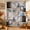 Blue, Gray, Brown, variant on Abstract Blue Brown Shower Curtain, Waterproof Shower Curtains for Bathroom, Vintage Geometric Color Blocks Washable Fabric Bathtub Curtain Set Bath Decor with 12 Hooks Stall 36"x72"